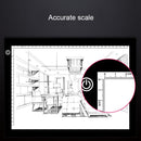 5W 5V LED USB Three Level of Brightness Dimmable A4 Acrylic Scale Copy Boards Anime Sketch Drawing Sketchpad, Size: 220*330*5mm