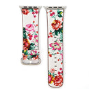 Fashion Pastoralism Style Little Floral Pattern Women Watch Leather Wrist Band For Apple Watch Series 7 41mm / 6&SE&5&4 40mm / 3&2&1 38mm