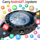 V9 3G+32G 1.6 inch IPS Screen IP67 Life Waterproof 4G Smart Watch, Support Heart Rate Monitoring / Message Notification / Phone Call / Dual Cameras (Brown)