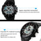 SKMEI 1016 Multifunctional Men Outdoor Sports Noctilucent Waterproof Double Digital Watch (Black)