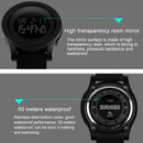 SKMEI 1142 Multifunctional Men Outdoor Sports Noctilucent Waterproof Silica Gel Digital Watch (Black)