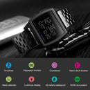 SKMEI 1368 Multifunctional Men Outdoor Sports Noctilucent Waterproof Digital Watch(Black)