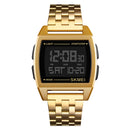 SKMEI 1368 Multifunctional Men Outdoor Sports Noctilucent Waterproof Digital Watch(Gold)