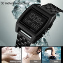 SKMEI 1368 Multifunctional Men Outdoor Sports Noctilucent Waterproof Digital Watch(Rose Gold)