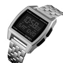 SKMEI 1368 Multifunctional Men Outdoor Sports Noctilucent Waterproof Digital Watch(Silver)