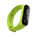 Silicone Watch Band for Xiaomi Mi Band 3(Green)
