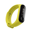 Silicone Watch Band for Xiaomi Mi Band 3(Yellow)