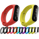 Silicone Watch Band for Xiaomi Mi Band 3(Yellow)