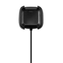 Replacement USB Charger Charging Cable Dock Adapter for Fitbit Versa Smartwatch, Cable Length: 1m(Black)