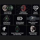 DOOGEE DG Ares 1.32 inch LCD Screen Smart Watch, 3ATM Waterproof, Support 24 Sports Modes / Heart Rate & Blood Oxygen Monitoring(Black)
