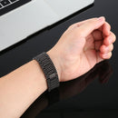 For Apple Watch Series 7 41mm / 6 & SE & 5 & 4 40mm / 3 & 2 & 1 38mm Nine Beads Stainless Steel Wrist Strap Watch Band (Black)