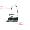 2.0MP HD Camera WiFi Endoscope Snake Tube Inspection Camera with 8 LED, Waterproof IP68, Lens Diameter: 8mm, Length: 5m, Hard Line