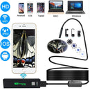2.0MP HD Camera WiFi Endoscope Snake Tube Inspection Camera with 8 LED, Waterproof IP68, Lens Diameter: 8mm, Length: 10m, Hard Line
