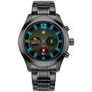 M80 Smart Steel Band Watch for Men, Support Heart Rate Monitoring & Sleep Monitoring & Exercise Pedometer (Black)