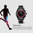 M80 Smart Steel Band Watch for Men, Support Heart Rate Monitoring & Sleep Monitoring & Exercise Pedometer (Black)