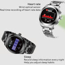 M80 Smart Steel Band Watch for Men, Support Heart Rate Monitoring & Sleep Monitoring & Exercise Pedometer (Black)