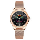 M6003 Stainless Steel Mesh Strap Fashion Smart Watch for Women, Support Heart Rate Monitoring & Pedometer & Sleep Monitoring & Calories(Rose Gold)