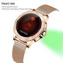 M6003 Stainless Steel Mesh Strap Fashion Smart Watch for Women, Support Heart Rate Monitoring & Pedometer & Sleep Monitoring & Calories(Rose Gold)