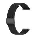 18mm Metal Mesh Wrist Strap Watch Band for Fossil Female Sport / Charter HR / Gen 4 Q Venture HR(Black)