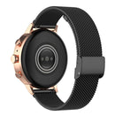 18mm Metal Mesh Wrist Strap Watch Band for Fossil Female Sport / Charter HR / Gen 4 Q Venture HR(Black)