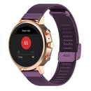 18mm Metal Mesh Wrist Strap Watch Band for Fossil Female Sport / Charter HR / Gen 4 Q Venture HR (Dark Purple)