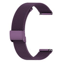 18mm Metal Mesh Wrist Strap Watch Band for Fossil Female Sport / Charter HR / Gen 4 Q Venture HR (Dark Purple)