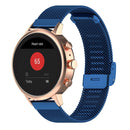 18mm Metal Mesh Wrist Strap Watch Band for Fossil Female Sport / Charter HR / Gen 4 Q Venture HR (Dark Blue)