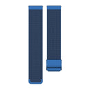 18mm Metal Mesh Wrist Strap Watch Band for Fossil Female Sport / Charter HR / Gen 4 Q Venture HR (Dark Blue)