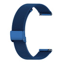 18mm Metal Mesh Wrist Strap Watch Band for Fossil Female Sport / Charter HR / Gen 4 Q Venture HR (Dark Blue)