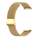 18mm Metal Mesh Wrist Strap Watch Band for Fossil Female Sport / Charter HR / Gen 4 Q Venture HR (Gold)