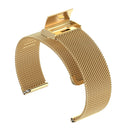 18mm Metal Mesh Wrist Strap Watch Band for Fossil Female Sport / Charter HR / Gen 4 Q Venture HR (Gold)
