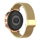 18mm Metal Mesh Wrist Strap Watch Band for Fossil Female Sport / Charter HR / Gen 4 Q Venture HR (Gold)