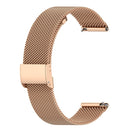 18mm Metal Mesh Wrist Strap Watch Band for Fossil Female Sport / Charter HR / Gen 4 Q Venture HR (Rose Gold)