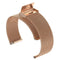18mm Metal Mesh Wrist Strap Watch Band for Fossil Female Sport / Charter HR / Gen 4 Q Venture HR (Rose Gold)