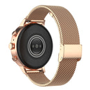 18mm Metal Mesh Wrist Strap Watch Band for Fossil Female Sport / Charter HR / Gen 4 Q Venture HR (Rose Gold)