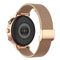 18mm Metal Mesh Wrist Strap Watch Band for Fossil Female Sport / Charter HR / Gen 4 Q Venture HR (Rose Gold)