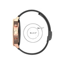 18mm Metal Mesh Wrist Strap Watch Band for Fossil Female Sport / Charter HR / Gen 4 Q Venture HR (Rose Gold)
