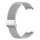 18mm Metal Mesh Wrist Strap Watch Band for Fossil Female Sport / Charter HR / Gen 4 Q Venture HR(Silver)