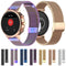 18mm Metal Mesh Wrist Strap Watch Band for Fossil Female Sport / Charter HR / Gen 4 Q Venture HR (Rose Gold)