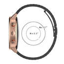 18mm Steel Wrist Strap Watch Band for Fossil Female Sport / Charter HR / Gen 4 Q Venture HR (Gold)