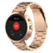 18mm Steel Wrist Strap Watch Band for Fossil Female Sport / Charter HR / Gen 4 Q Venture HR (Rose Gold)