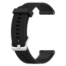 18mm Texture Silicone Wrist Strap Watch Band for Fossil Female Sport / Charter HR / Gen 4 Q Venture HR (Black)