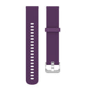 18mm Texture Silicone Wrist Strap Watch Band for Fossil Female Sport / Charter HR / Gen 4 Q Venture HR (Dark Purple)