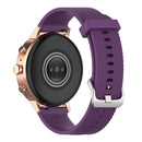 18mm Texture Silicone Wrist Strap Watch Band for Fossil Female Sport / Charter HR / Gen 4 Q Venture HR (Dark Purple)