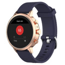 18mm Texture Silicone Wrist Strap Watch Band for Fossil Female Sport / Charter HR / Gen 4 Q Venture HR (Dark Blue)