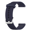 18mm Texture Silicone Wrist Strap Watch Band for Fossil Female Sport / Charter HR / Gen 4 Q Venture HR (Dark Blue)