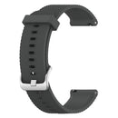 18mm Texture Silicone Wrist Strap Watch Band for Fossil Female Sport / Charter HR / Gen 4 Q Venture HR (Grey)
