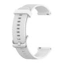 18mm Texture Silicone Wrist Strap Watch Band for Fossil Female Sport / Charter HR / Gen 4 Q Venture HR (White)
