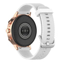 18mm Texture Silicone Wrist Strap Watch Band for Fossil Female Sport / Charter HR / Gen 4 Q Venture HR (White)