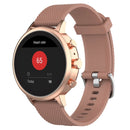 18mm Texture Silicone Wrist Strap Watch Band for Fossil Female Sport / Charter HR / Gen 4 Q Venture HR (Brown)